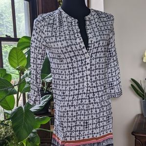 Patterned shift dress